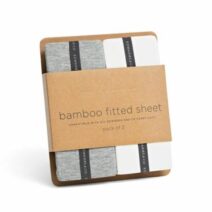 Edwards & Co Bamboo Fitted Sheet – Grey Marle & Natural