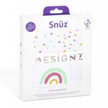 SnuzPod 2 pack fitted sheets- Multi Rainbow