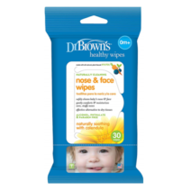 Dr Browns Nose and Face Wipes /30 pack
