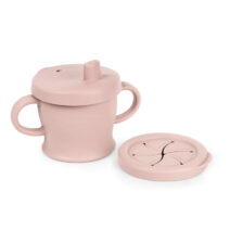 Haakaa Silicone Sip-N-Snack Cup – Blush
