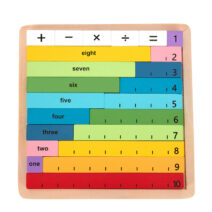 Tooky Toy Maths Learning Rods Counting Game Board